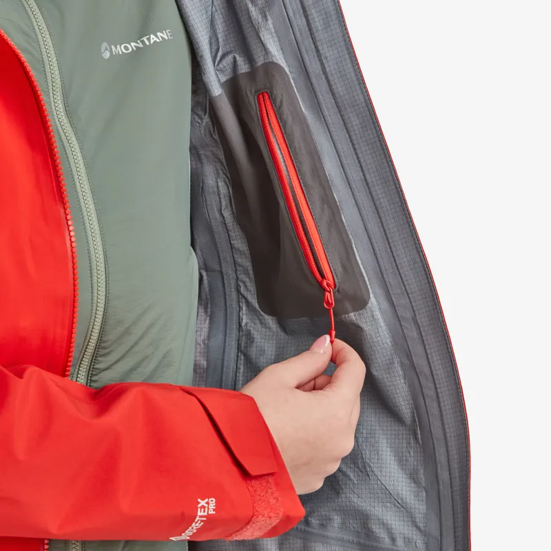 Montane Womens Phase XPD Jacket Adrenaline Red-8